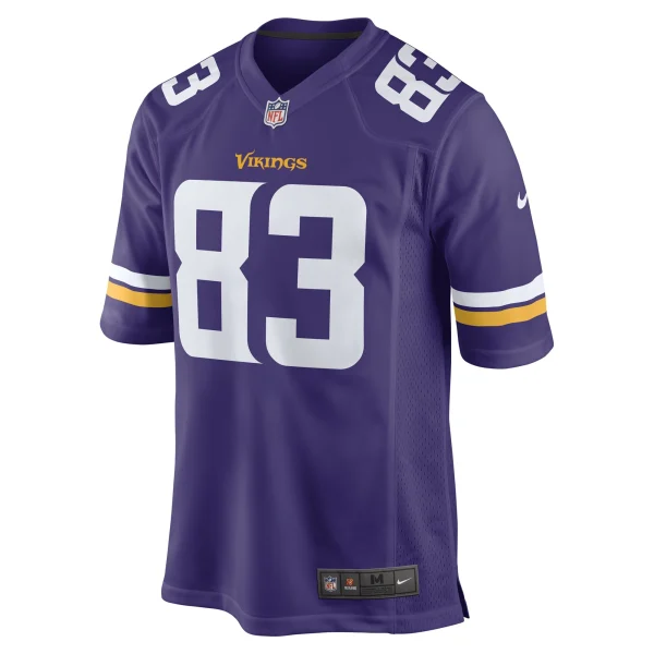 Men’s Nike Jalen Nailor Purple Minnesota Vikings Game Player Jersey 3