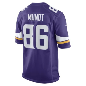 Men’s Nike Johnny Mundt Purple Minnesota Vikings Game Player Jersey 9