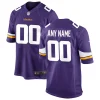 Men’s Nike Purple Minnesota Vikings Custom Game Jersey 11