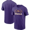 Men’s Nike Purple Minnesota Vikings Hometown Collection Helmet T-Shirt 11