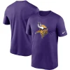 Men’s Nike Purple Minnesota Vikings Logo Essential Legend Performance T-Shirt 13