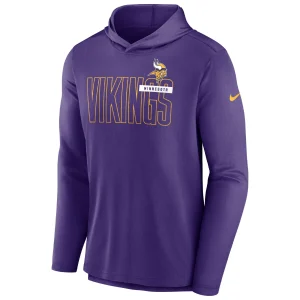 Men’s Nike Purple Minnesota Vikings Performance Team Pullover Hoodie 7