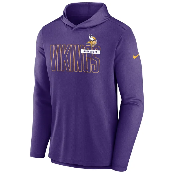 Men’s Nike Purple Minnesota Vikings Performance Team Pullover Hoodie 3