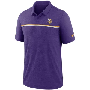 Men’s Nike Purple Minnesota Vikings Sideline Early Season Team Performance Polo 7