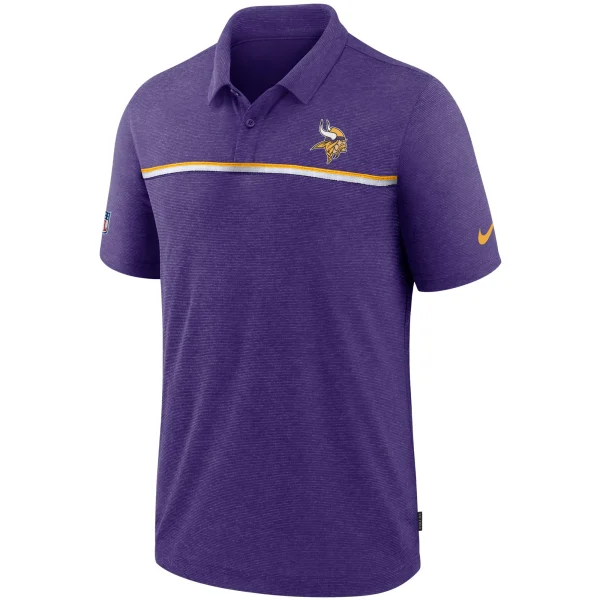 Men’s Nike Purple Minnesota Vikings Sideline Early Season Team Performance Polo 3