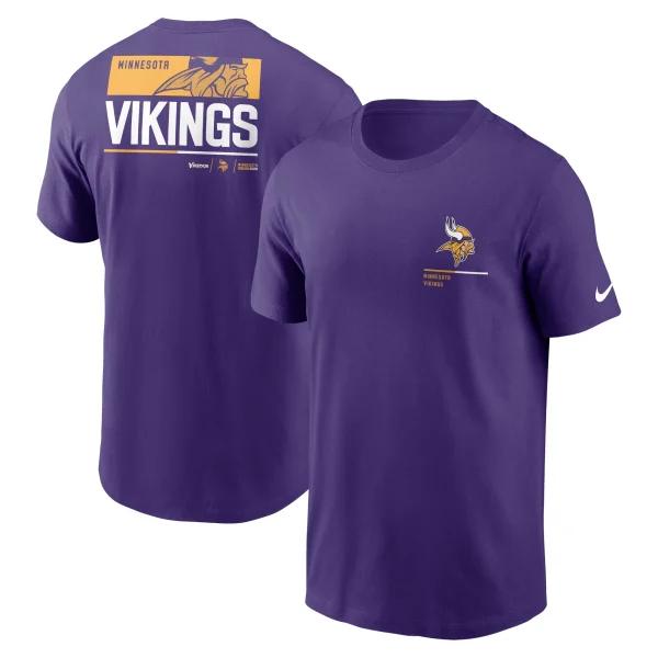 Men’s Nike Purple Minnesota Vikings Team Incline T-Shirt 1