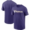 Men’s Nike Purple Minnesota Vikings Team Wordmark T-Shirt 13