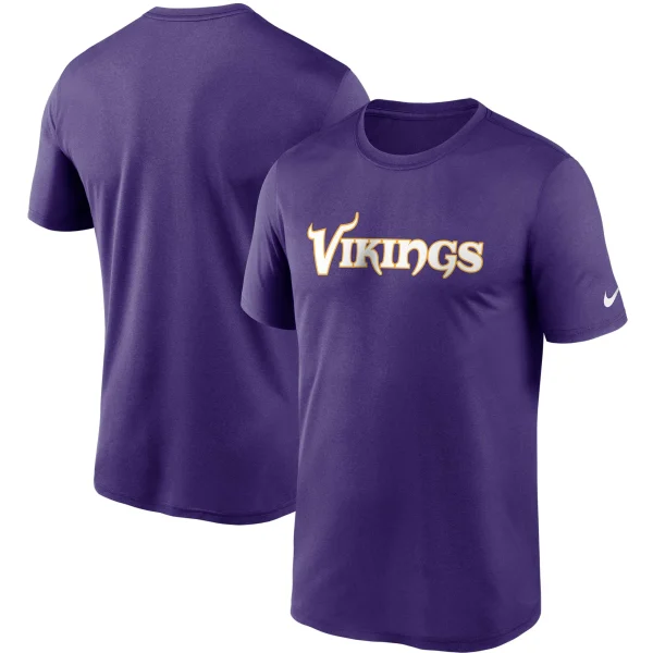 Men’s Nike Purple Minnesota Vikings Wordmark Legend Performance T-Shirt 1
