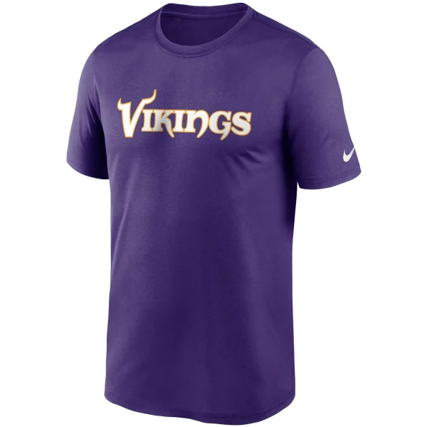 Men’s Nike Purple Minnesota Vikings Wordmark Legend Performance T-Shirt 3