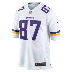 Men’s Nike T.J. Hockenson White Minnesota Vikings Game Player Jersey 7