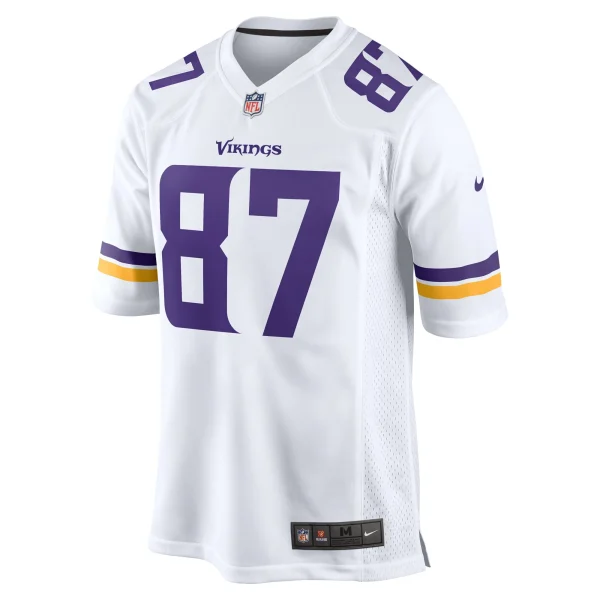 Men’s Nike T.J. Hockenson White Minnesota Vikings Game Player Jersey 3
