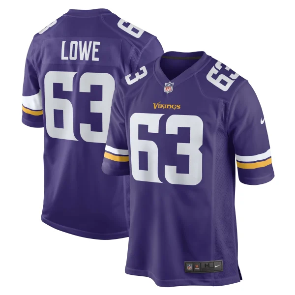 Men’s Nike Vederian Lowe Purple Minnesota Vikings Game Player Jersey 1