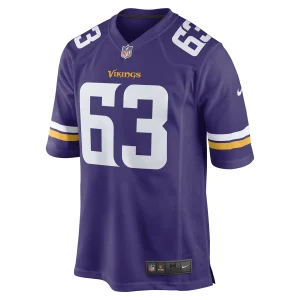 Men’s Nike Vederian Lowe Purple Minnesota Vikings Game Player Jersey 7