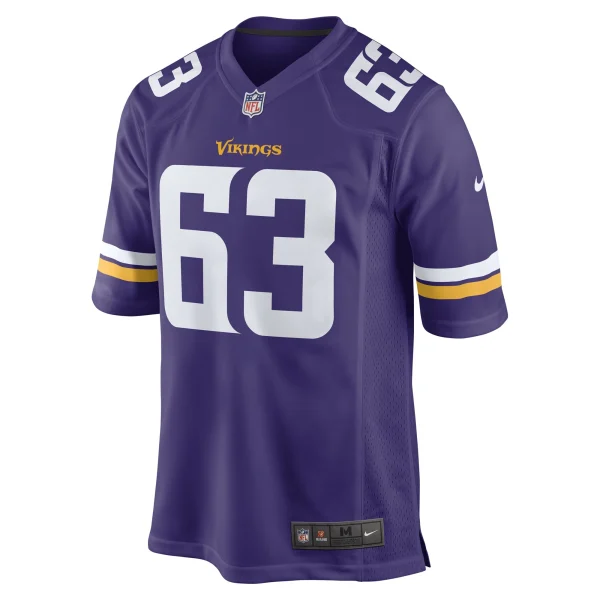 Men’s Nike Vederian Lowe Purple Minnesota Vikings Game Player Jersey 3