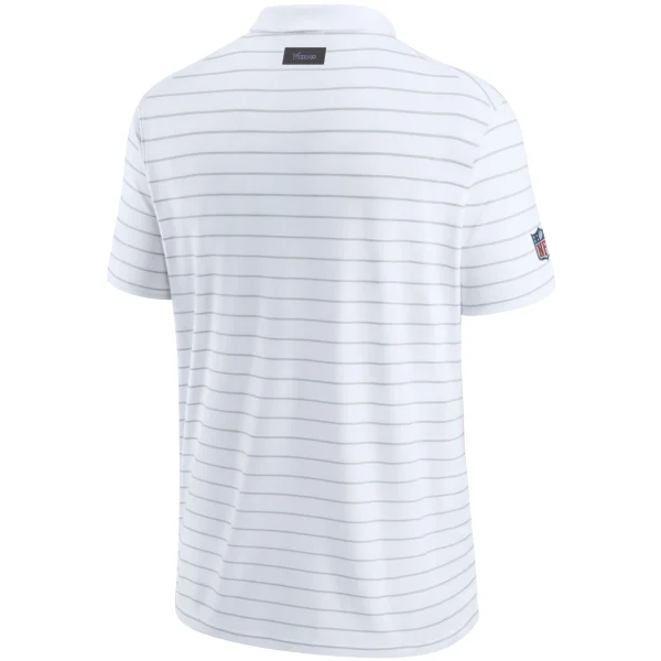 Men’s Nike White Minnesota Vikings Sideline Victory Coaches Performance Polo 4