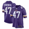 Men’s Nike William Kwenkeu Purple Minnesota Vikings Home Game Player Jersey 13