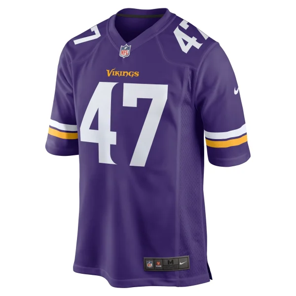 Men’s Nike William Kwenkeu Purple Minnesota Vikings Home Game Player Jersey 3