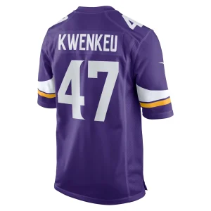 Men’s Nike William Kwenkeu Purple Minnesota Vikings Home Game Player Jersey 9