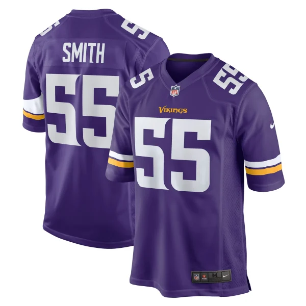 Men’s Nike Za’Darius Smith Purple Minnesota Vikings Game Jersey 1