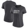 Women’s Nike Anthracite Minnesota Vikings 2021 NFL Crucial Catch Performance T-Shirt 11