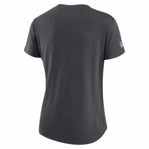 Women’s Nike Anthracite Minnesota Vikings 2021 NFL Crucial Catch Performance T-Shirt 9