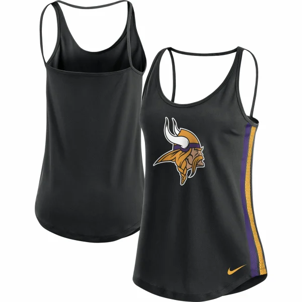 Women’s Nike Black Minnesota Vikings Fashion Performance Tank Top 1