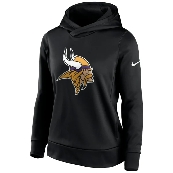 Women’s Nike Black Minnesota Vikings Performance Pullover Hoodie 3