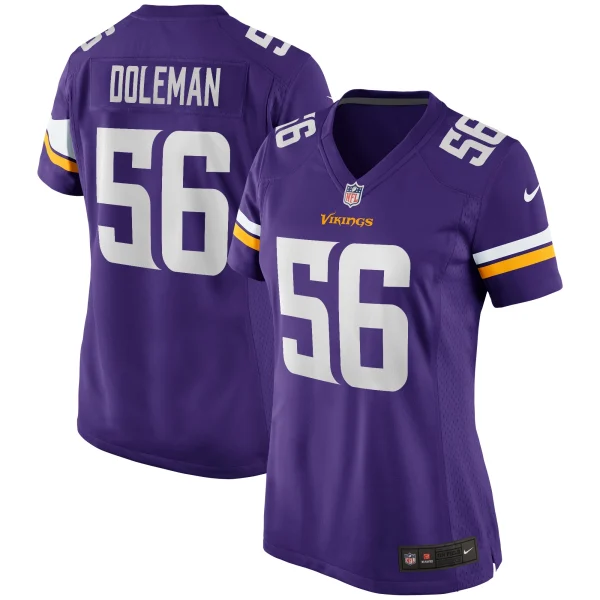 Women’s Nike Chris Doleman Purple Minnesota Vikings Game Retired Player Jersey 1