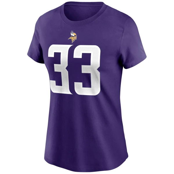 Women’s Nike Dalvin Cook Purple Minnesota Vikings Name & Number T-Shirt 3