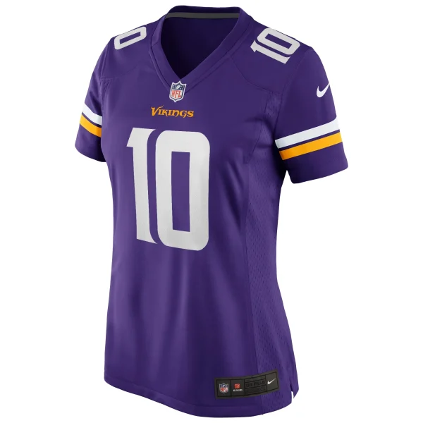 Women’s Nike Fran Tarkenton Purple Minnesota Vikings Game Retired Player Jersey 3