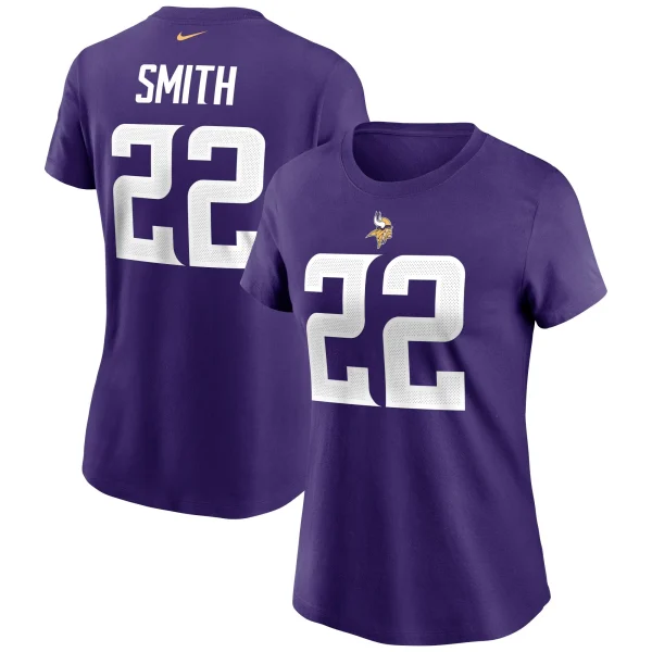 Women’s Nike Harrison Smith Purple Minnesota Vikings Name & Number T-Shirt 1
