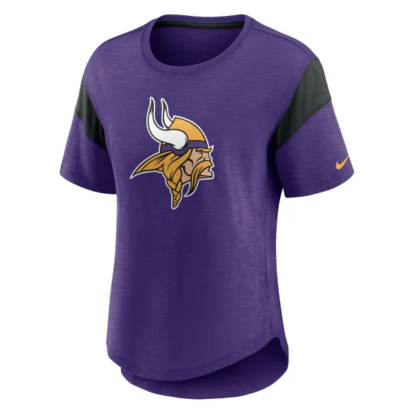 Women’s Nike Heather Purple Minnesota Vikings Primary Logo Fashion Top 3