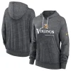 Women’s Nike Heathered Charcoal Minnesota Vikings Team Spirit Gym Vintage Pullover Hoodie 11