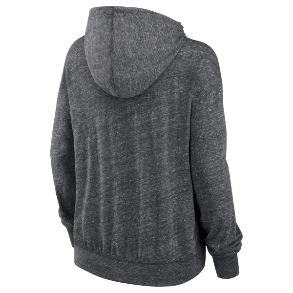 Women’s Nike Heathered Charcoal Minnesota Vikings Team Spirit Gym Vintage Pullover Hoodie 4