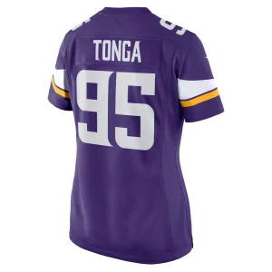 Women’s Nike Khyiris Tonga Purple Minnesota Vikings Home Game Player Jersey 9
