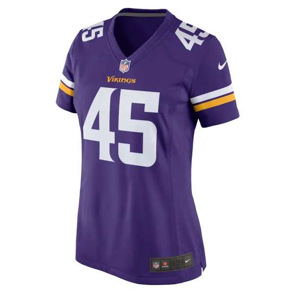 Women’s Nike Troy Dye Purple Minnesota Vikings Game Jersey 3