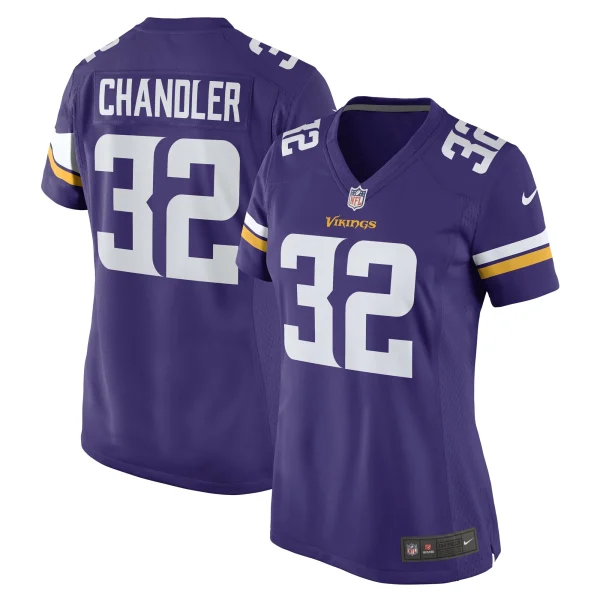 Women’s Nike Ty Chandler Purple Minnesota Vikings Game Player Jersey 1