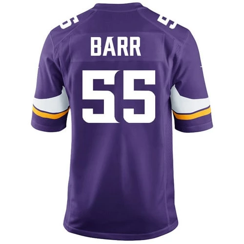 Youth Nike Anthony Barr Purple Minnesota Vikings Team Color Game Jersey 4